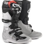 ALPINESTARS YOUTH TECH 7S BOOTS SILVER