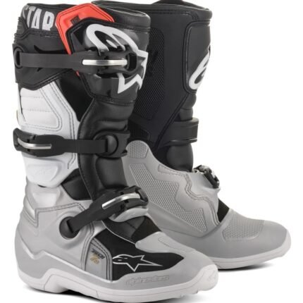 ALPINESTARS YOUTH TECH 7S BOOTS SILVER