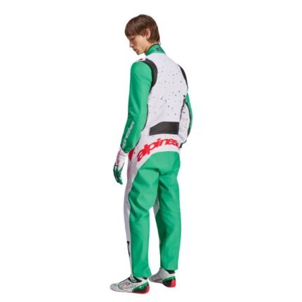 ALPINESTARS KMX-9 V3 GRAPHIC 6 SUIT WHITE GREEN