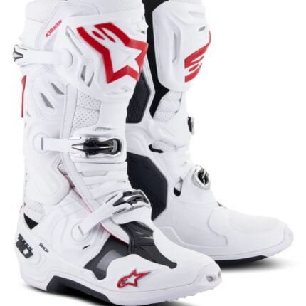 ALPINESTARS TECH 10 SUPERVENTED BOOTS WHITE RED