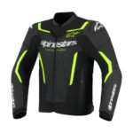 ALPINESTARS GP FORCE V2 AIR LEATHER JACKET BLACK YELLOW FLUO