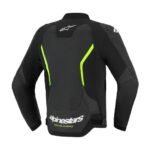 ALPINESTARS GP FORCE V2 AIR LEATHER JACKET BLACK YELLOW FLUO