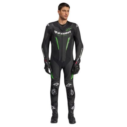 ALPINESTARS GP FORCE V2 LEATHER SUIT BLACK GREEN