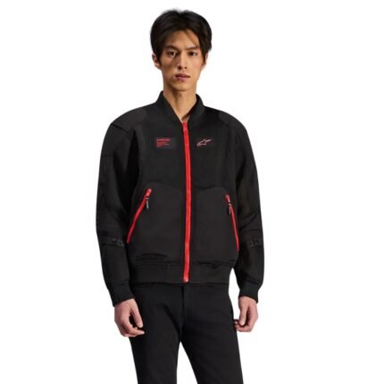 ALPINESTARS FLIGHT AIR JACKET BLACK BRIGHT RED