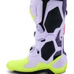 ALPINESTARS TECH 10 SUPERVENTED BOOTS PURPLE YELLOW