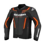 ALPINESTARS GP FORCE V2 AIR LEATHER JACKET BLACK RED