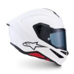 ALPINESTARS S-R7 SOLID HELMET ECE06/DOT WHITE GLOSSY