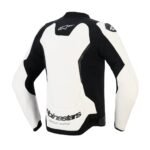 ALPINESTARS GP FORCE V2 LEATHER JACKET WHITE BLACK