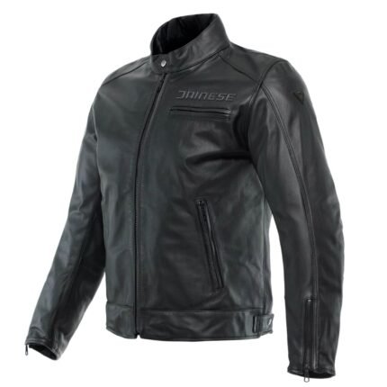 DAINESE ZAURAX - MEN'S MOTORCYCLE LEATHER JACKET BLACK