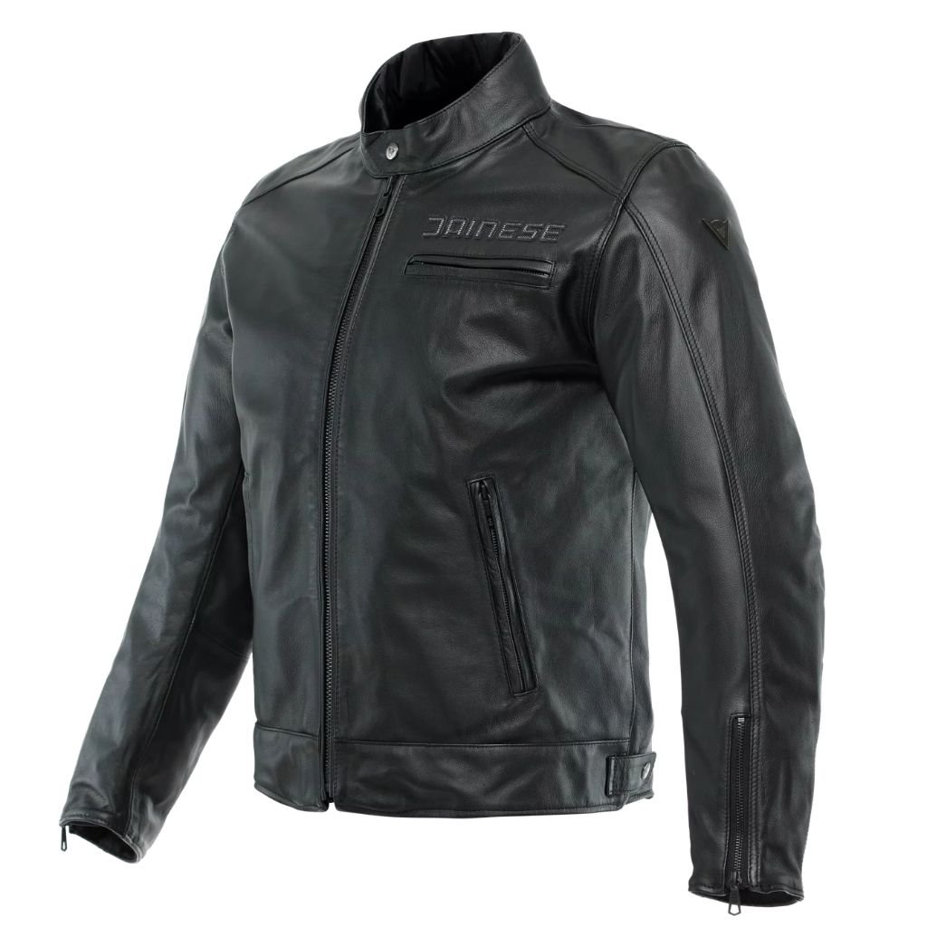DAINESE ZAURAX - MEN'S MOTORCYCLE LEATHER JACKET BLACK