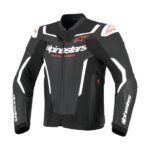 ALPINESTARS GP FORCE V2 LEATHER JACKET BLACK WHITE