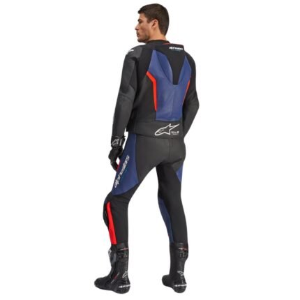 ALPINESTARS GP FORCE V2 LEATHER SUIT 2 PIECE BLACK BLUE