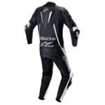 ALPINESTARS FUSION 1-PIECE LEATHER SUIT BLACK WHITE