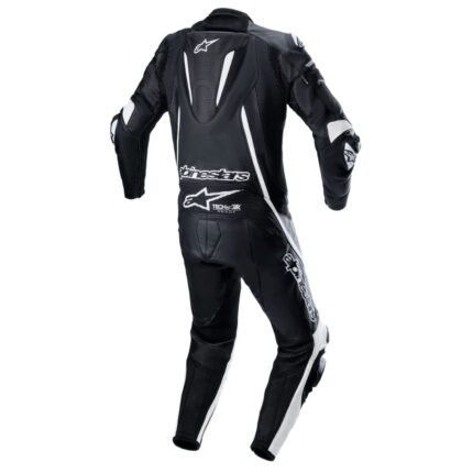 ALPINESTARS FUSION 1-PIECE LEATHER SUIT BLACK WHITE