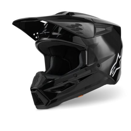 ALPINESTARS SM3 SOLID HELMET ECE06/DOT BLACK GLOSSY