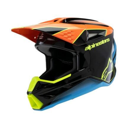 ALPINESTARS SM3 YOUTH FRAY HELMET ECE06/DOT BLACK ORANGE