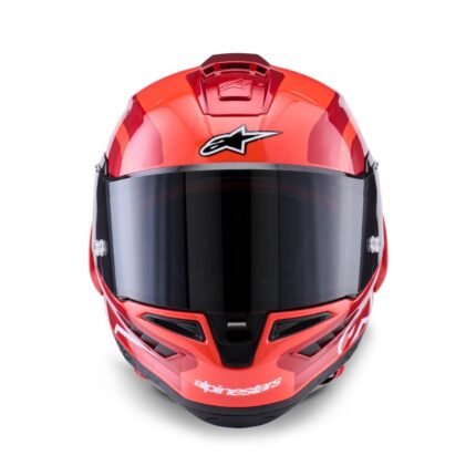 ALPINESTARS SUPERTECH R10 ARIUS HELMET ECE06 DOT DOUBLE RED GLOSSY