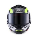 ALPINESTARS SUPERTECH R10 ARIUS HELMET ECE06 DOT BLACK YELLOW