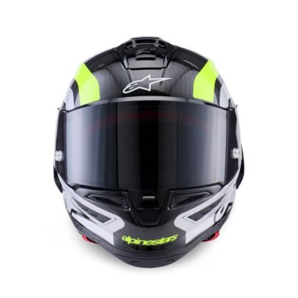 ALPINESTARS SUPERTECH R10 ARIUS HELMET ECE06 DOT BLACK YELLOW