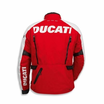 DUCATI FABRIC JACKET TOUR C5 WHITE RED
