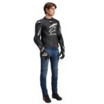 ALPINESTARS GP PLUS R V4 RIDEKNIT LEATHER JACKET BLACK
