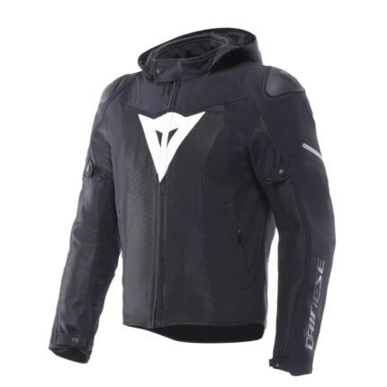 DAINESE SUPER MESH MOTORCYCLE JACKET BLACK/WHITE
