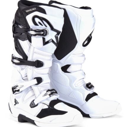 ALPINESTARS TECH 7 BOOTS WHITE BLACK