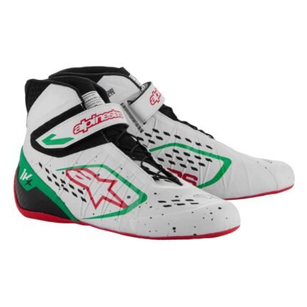 ALPINESTARS TECH-1 KX V3 SHOES WHITE GREEN