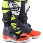 ALPINESTARS YOUTH TECH 7S BOOTS RED FLUORESCENT