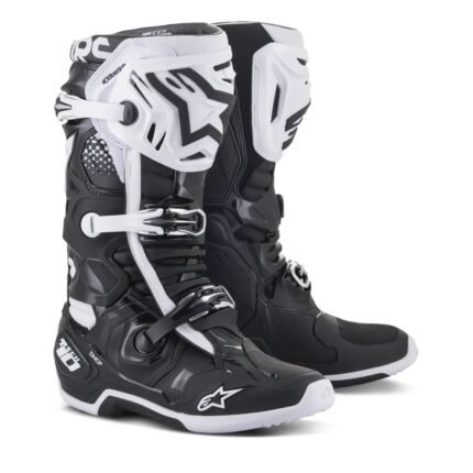 ALPINESTARS TECH 10 BOOTS BLACK WHITE