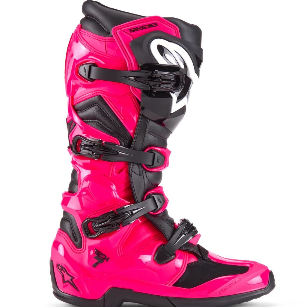 ALPINESTARS TECH 7 BOOTS DIVA PINK PREMIUM MOTOCROSS RIDING BOOTS ALPINESTARS TECH 7 BOOTS DIVA PINK