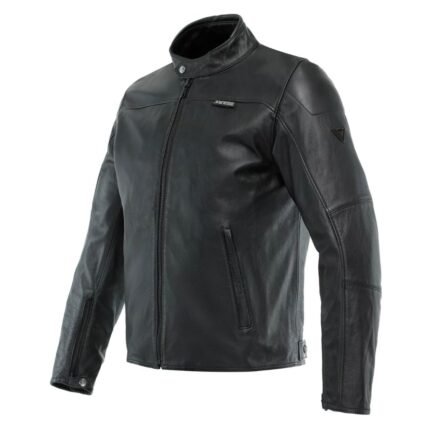 DAINESE MIKE 3 - MEN'S LEATHER MOTORCYCLE JACKET BLACK