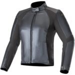 ALPINESTARS WOMEN STELLA VIKA V2 LEATHER JACKET METALLIC BLUE