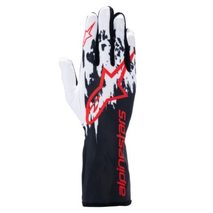 ALPINESTARS TECH-1 K V3 GLOVES BLACK WHITE