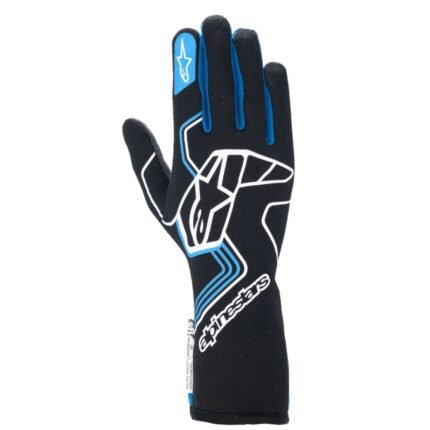 ALPINESTARS TECH-1 RACE V4 GLOVES BLACK BLUE