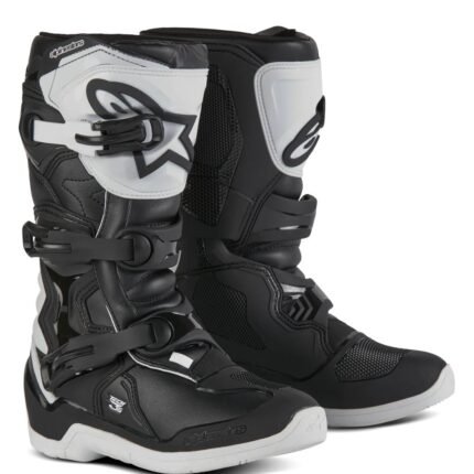 ALPINESTARS YOUTH TECH 3S BOOTS WHITE BLACK