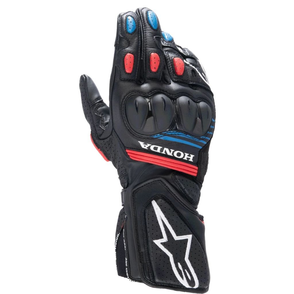 ALPINESTARS HONDA SP 8 V3 GLOVES WITH SPORT MOTORCYCLE RIDING PROTECTION ALPINESTARS HONDA SP 8 V3 GLOVES