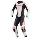 ALPINESTARS WOMEN STELLA GP-R7 LEATHER SUIT 1PIECE WHITE BLACK