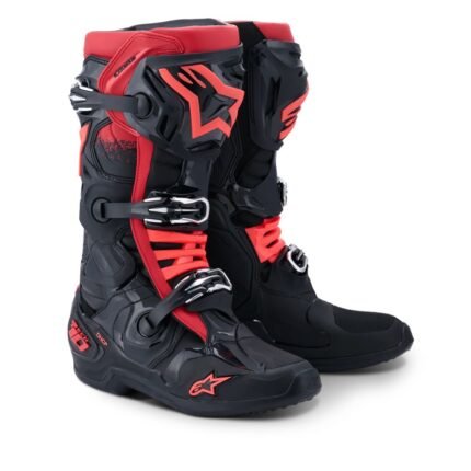 ALPINESTARS TECH 10 BOOTS BLACK RED