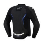ALPINESTARS GP FORCE V2 AIR LEATHER JACKET BLACK METALLIC BLUE