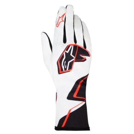 ALPINESTARS TECH-1 K RACE V2 GLOVES GRAPHIC 1 WHITE