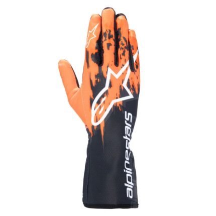 ALPINESTARS TECH-1 K V3 GLOVES BLACK ORANGE