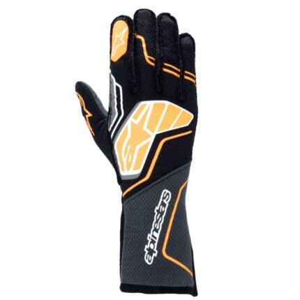 ALPINESTARS TECH-1 ZX V4 GLOVES BLACK ORANGE