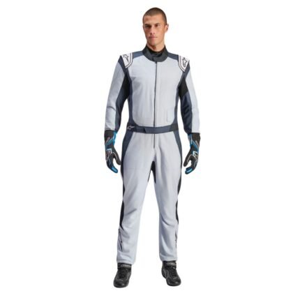 ALPINESTARS GP PRO COMP V2 FIA SUIT SILVER BLUE