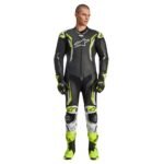 ALPINESTARS GP TECH V5 LEATHER SUIT 1PIECE BLACK YELLOW