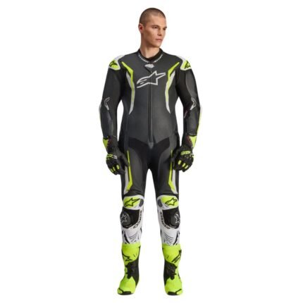 ALPINESTARS GP TECH V5 LEATHER SUIT 1PIECE BLACK YELLOW