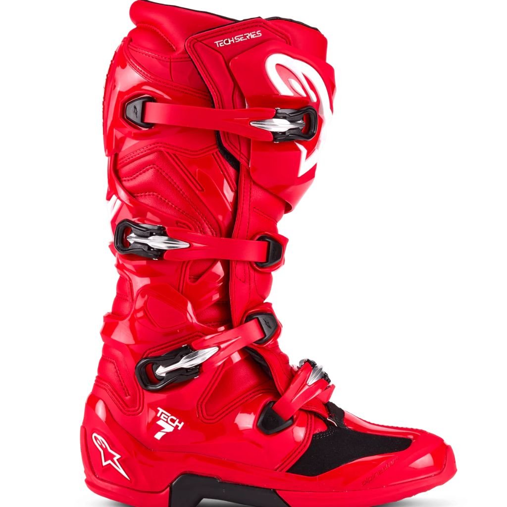 ALPINESTARS TECH 7 BOOTS BRIGHT RED ALPINESTARS TECH 7 BOOTS BRIGHT RED