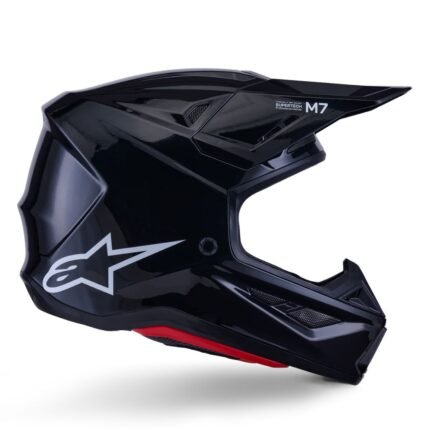 ALPINESTARS S-M7 SOLID HELMET ECE06/DOT BLACK GLOSSY