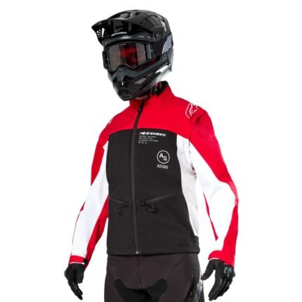 ALPINESTARS LITE-DURA SOFTSHELL JACKET BLACK BRIGHT RED