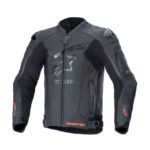 ALPINESTARS GP PLUS R V4 RIDEKNIT LEATHER JACKET BLACK